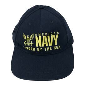 U.S. Navy "Forged by the Sea" Elastic Back Hat